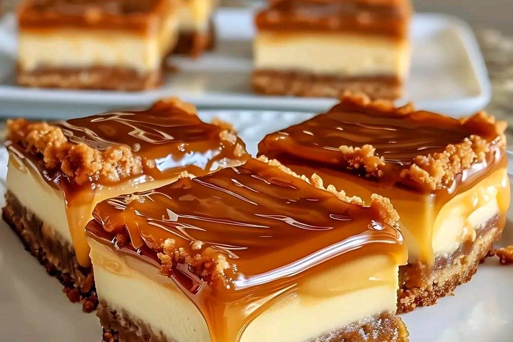 CARAMEL CHEESECAKE BARS