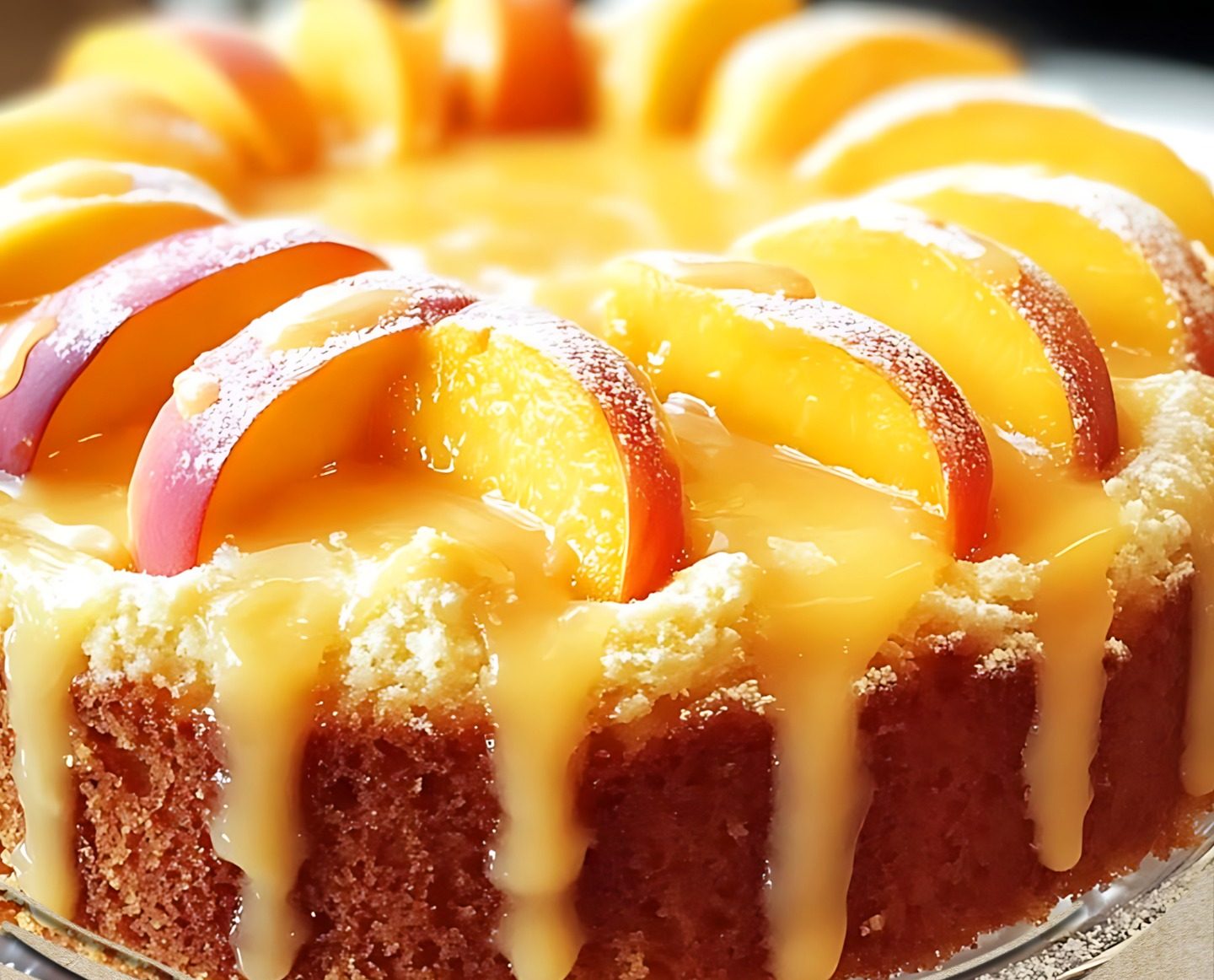 Peach Buttermilk Pound Cake